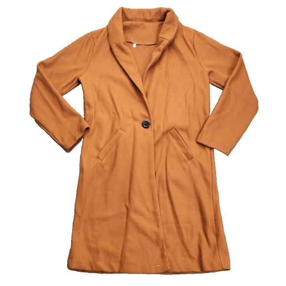 Women Warm Faux Wool Long Jackets Winter Trench Overcoat Medium - Picture 1 of 5